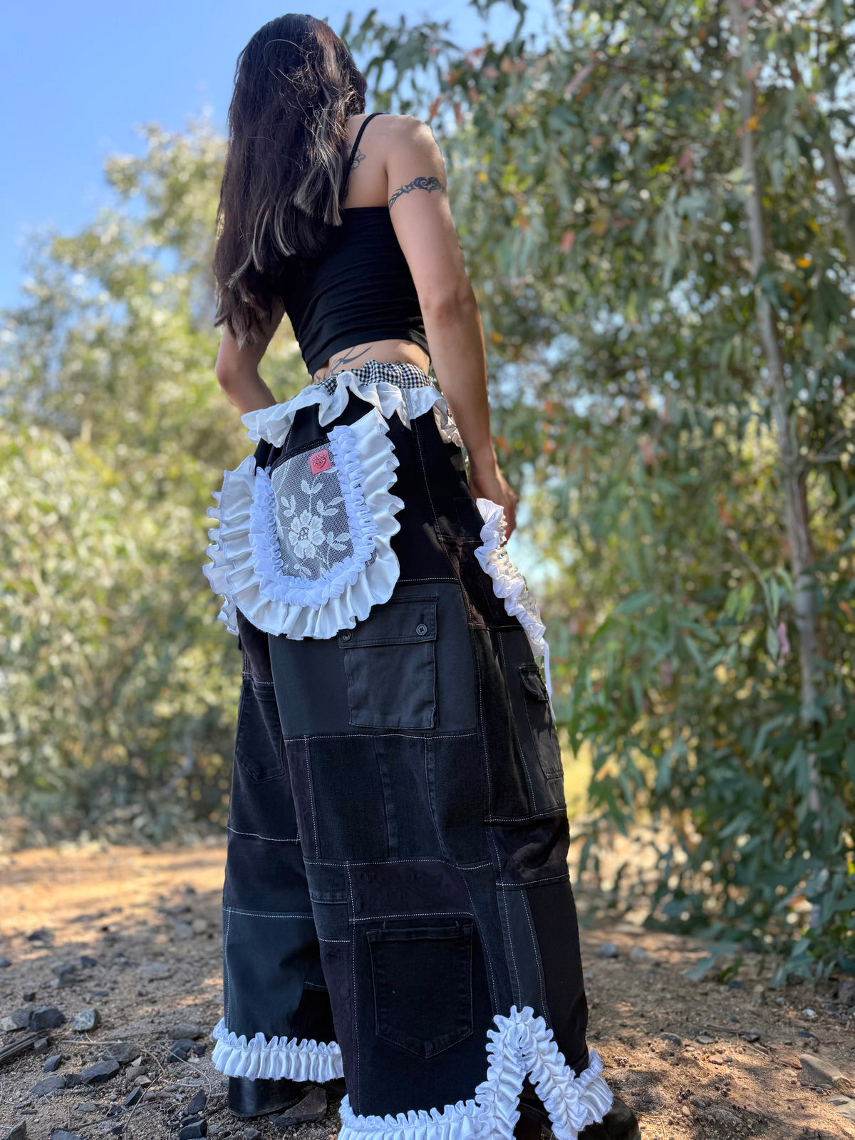 Upcycled Adjustable-Waist Pants