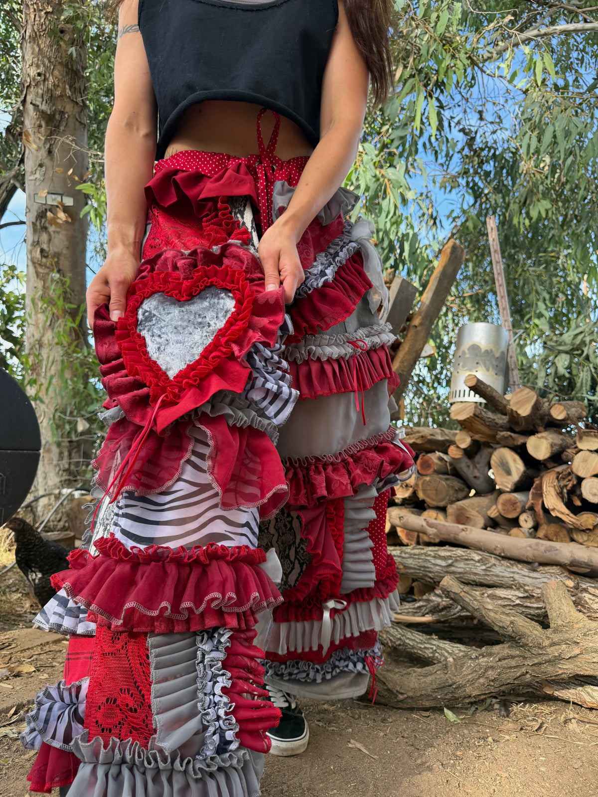 Upcycled Adjustable-Waist Pants