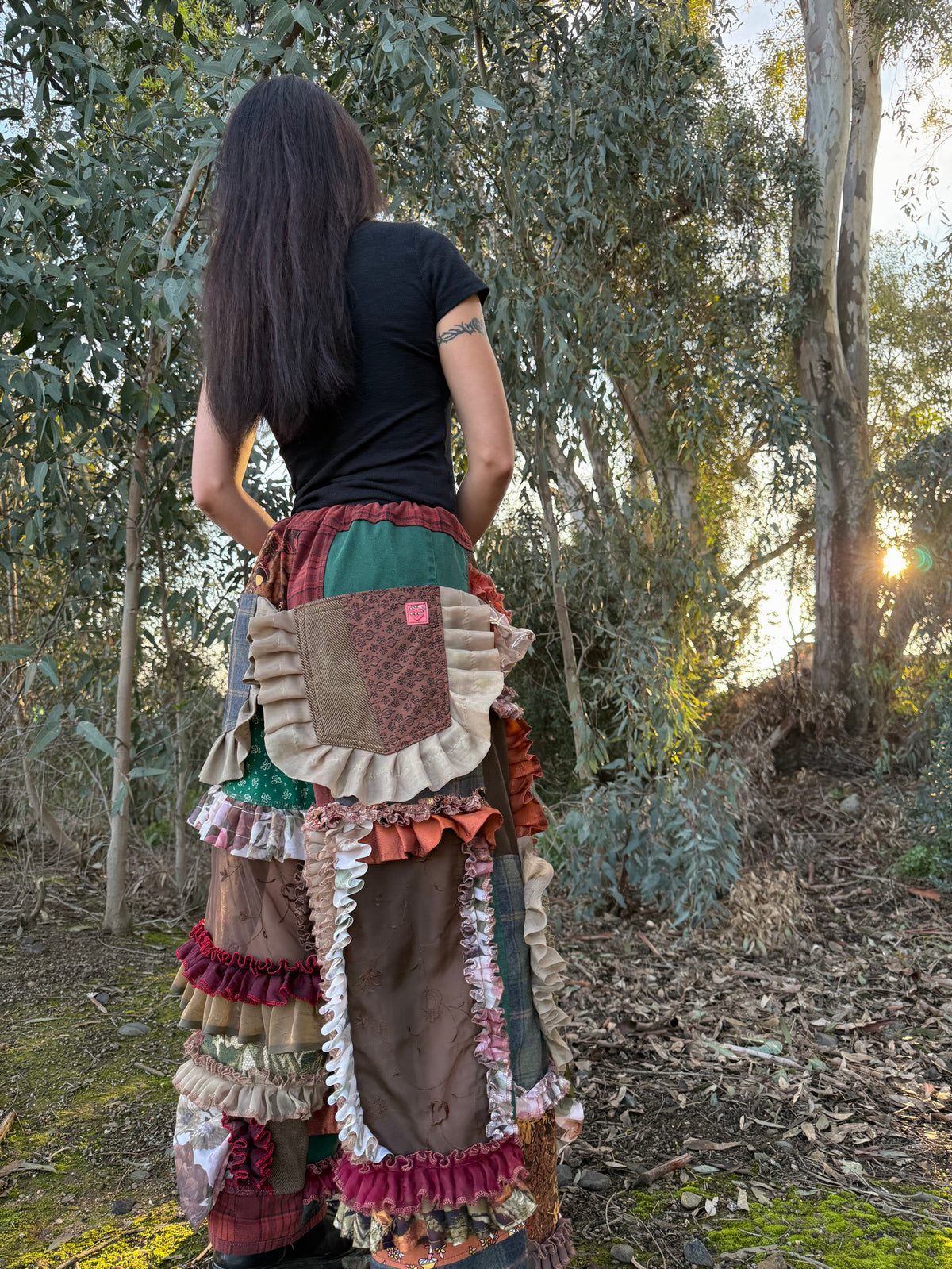 Upcycled Adjustable-Waist Pants