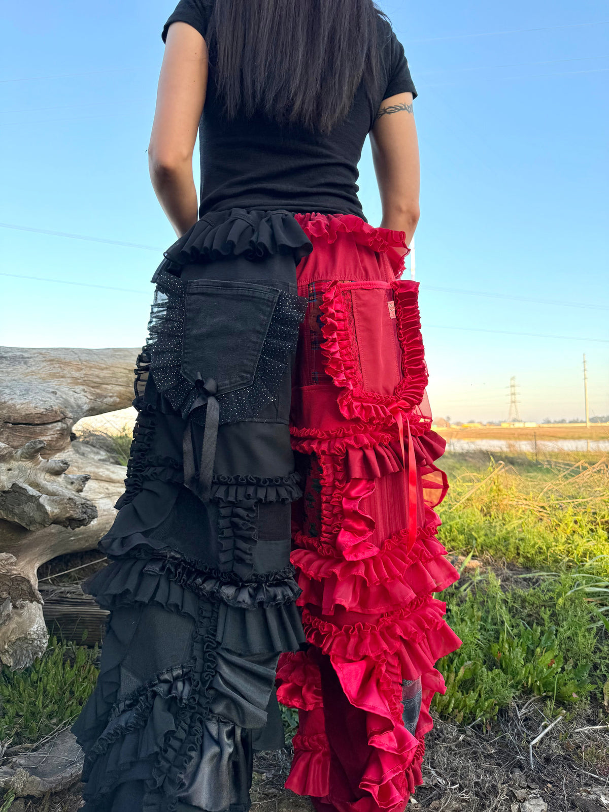 Upcycled Adjustable-Waist Pants