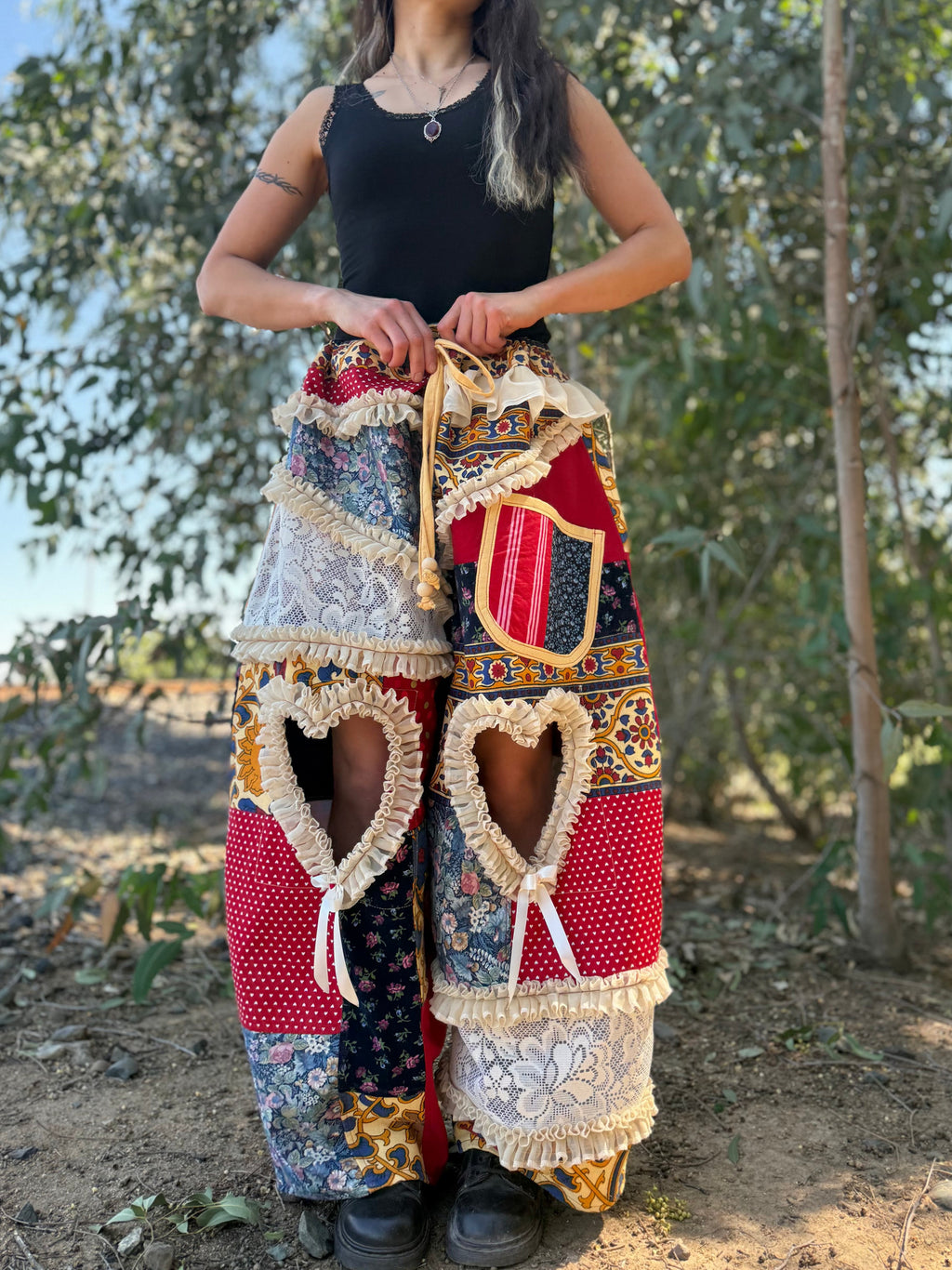 Upcycled Adjustable-Waist Pants
