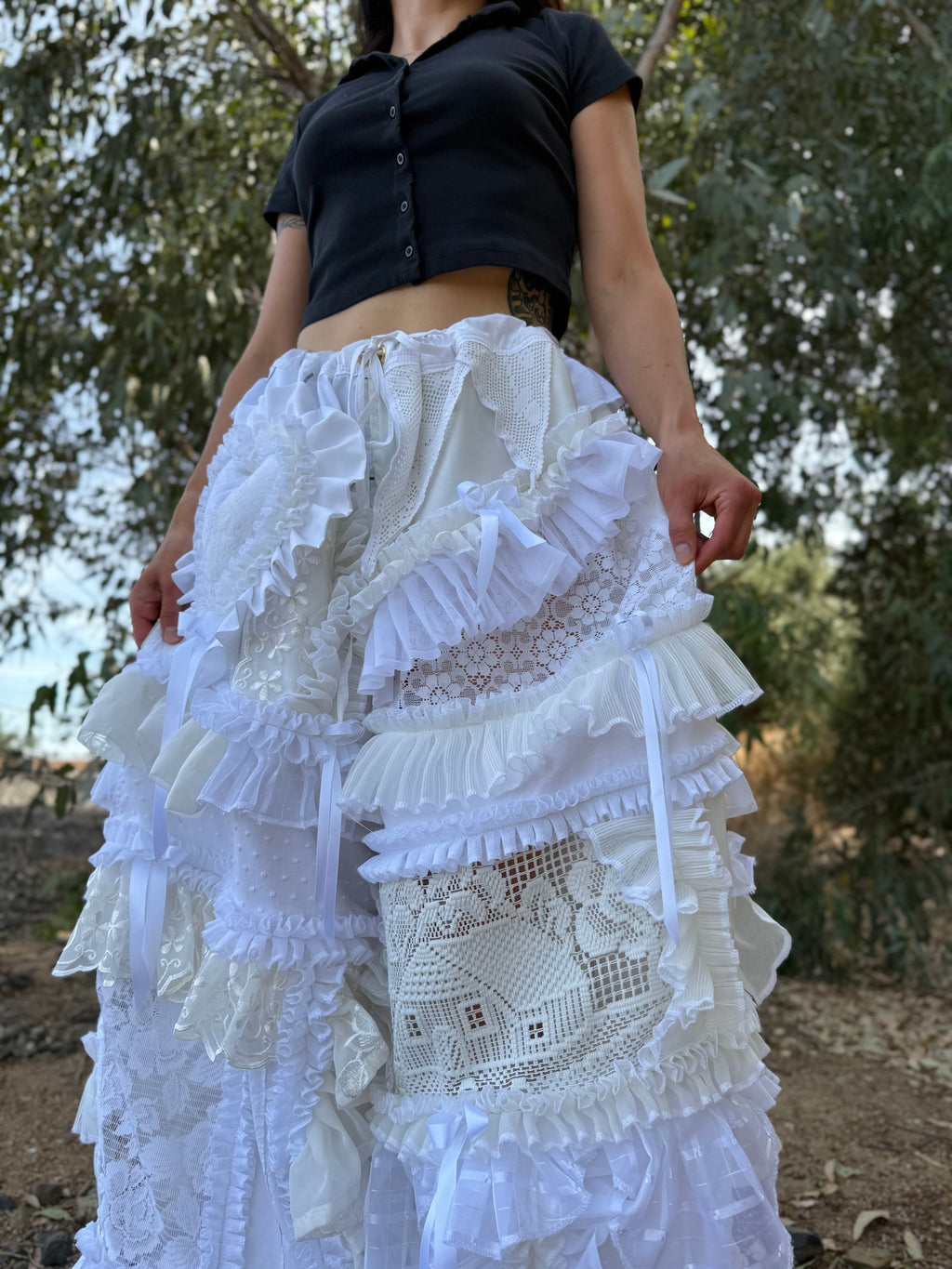 Upcycled Adjustable-Waist Pants