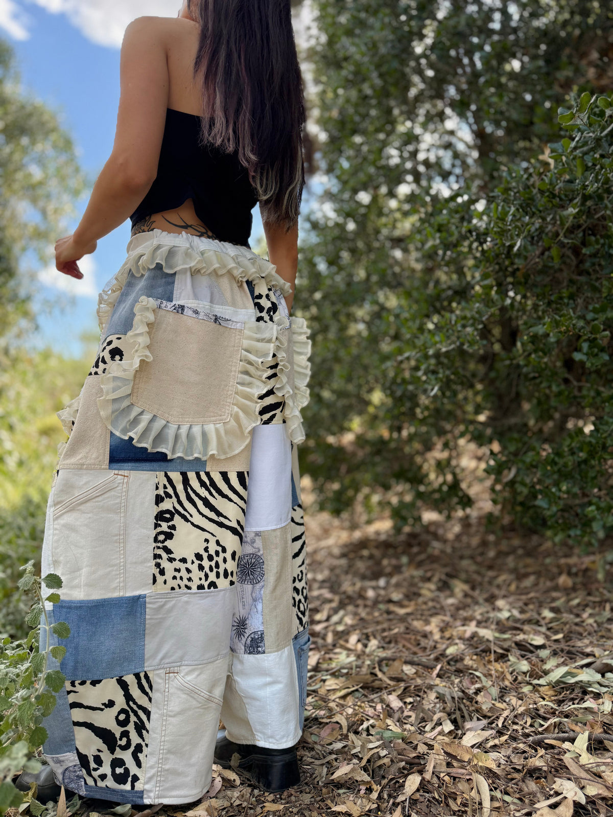 Upcycled Adjustable-Waist Pants