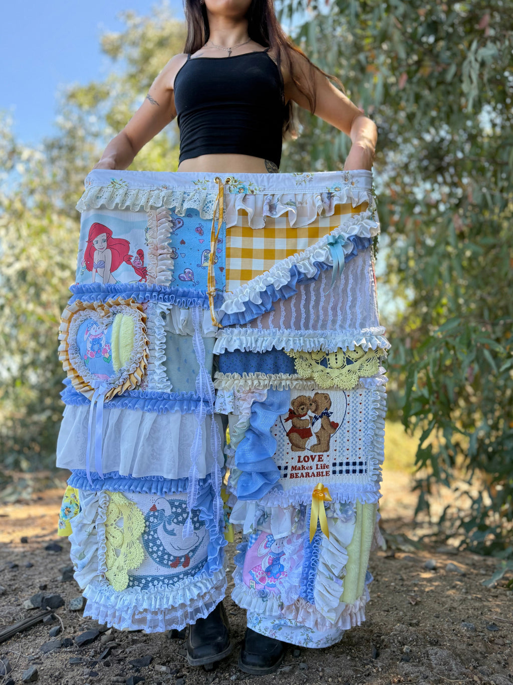 Upcycled Adjustable-Waist Pants