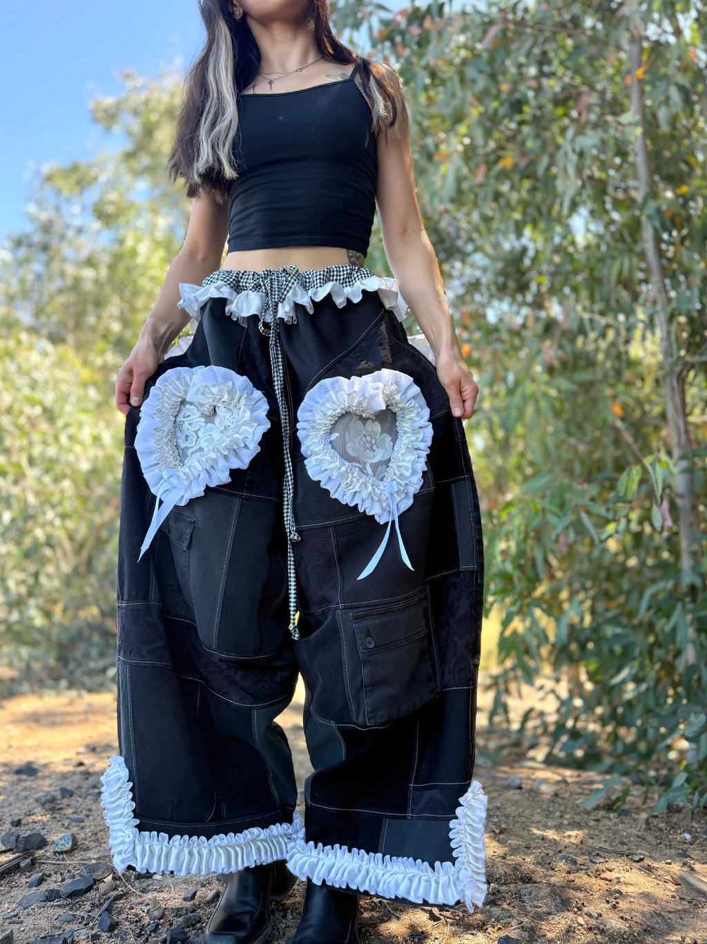 Upcycled Adjustable-Waist Pants