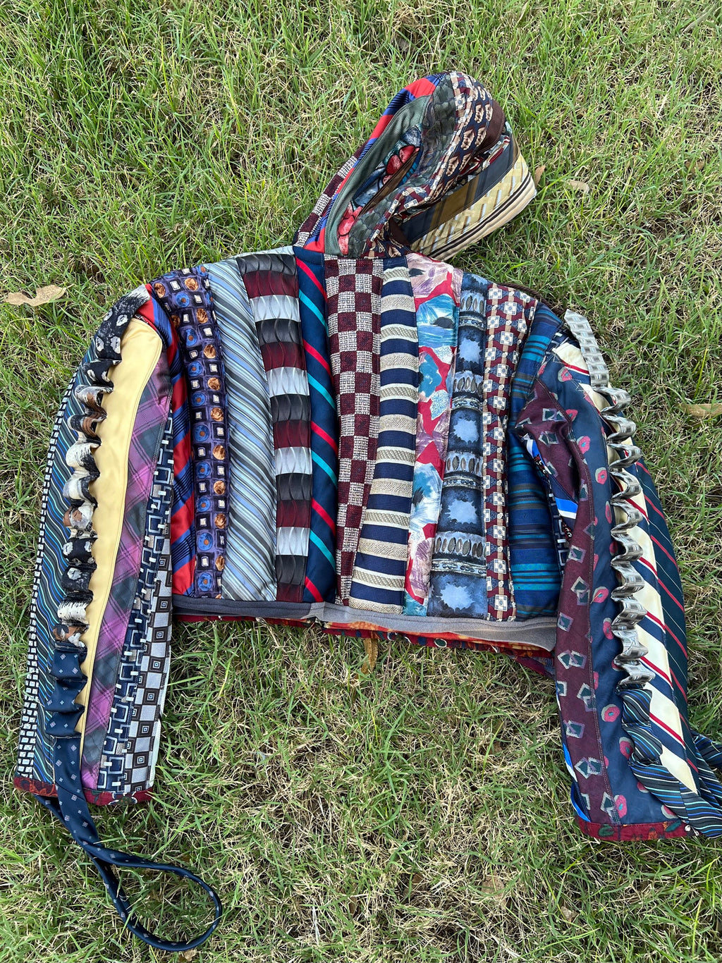 Upcycled Necktie Jacket