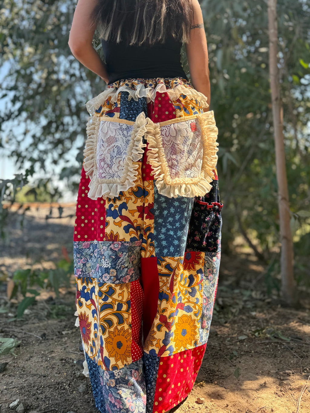 Upcycled Adjustable-Waist Pants