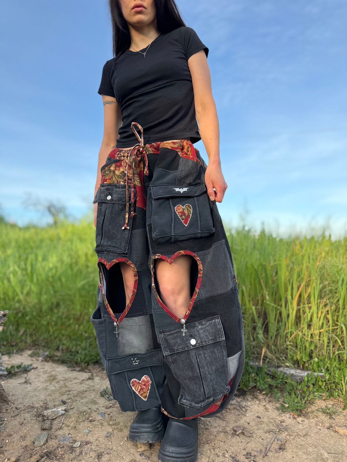 Upcycled Adjustable-Waist Pants